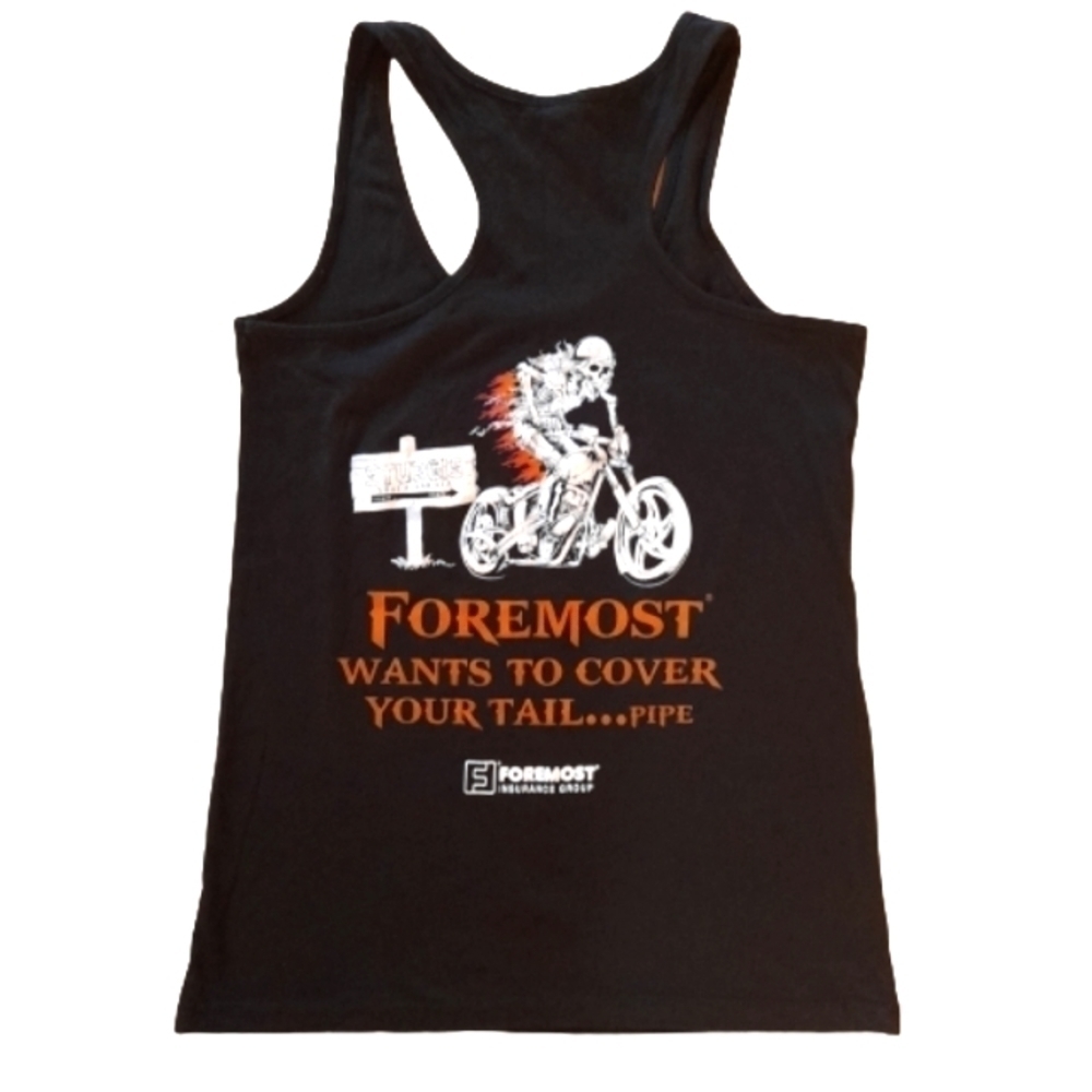 Sturgis Motorcycle Tank Top Womens Medium Riding Foremost Naked South Dakota - Picture 4 of 10